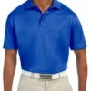 Harriton Mens 4 Oz Polytech Polo Royal