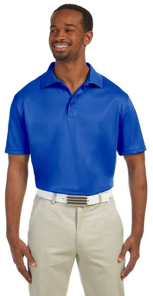 Harriton Mens 4 Oz Polytech Polo Royal