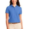 Port Authority Womens Silk Touch Polo Shirt Ultramarine Blue