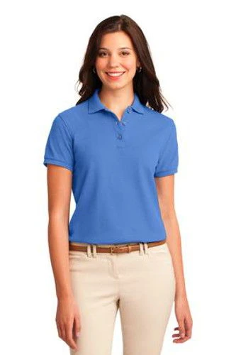 Port Authority Womens Silk Touch Polo Shirt Ultramarine Blue 1 Port Authority Womens Silk Touch Polo Shirt Ultramarine Blue