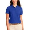 Port Authority Womens Silk Touch Polo Shirt Royal