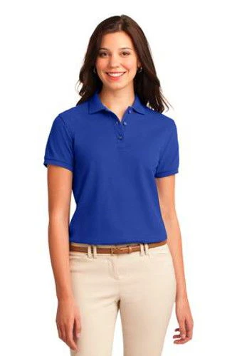Port Authority Womens Silk Touch Polo Shirt Royal