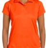 Harriton Womens 4 Oz Polytech Polo Orange