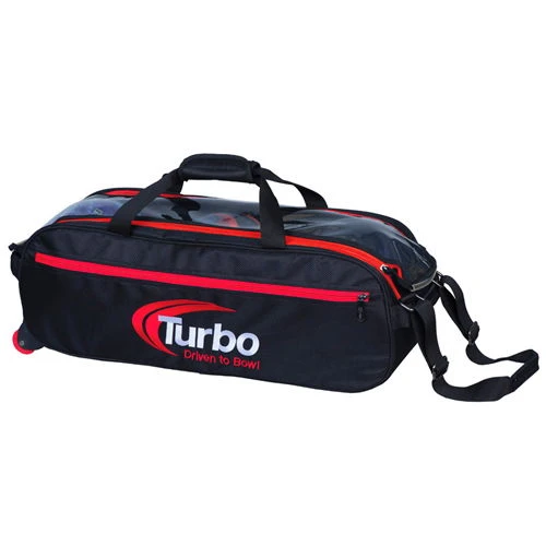 Turbo Pursuit Slim Triple Tote Black/Red 1 Turbo Pursuit Slim Triple Tote Black/Red