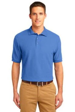 Port Authority Mens Silk Touch Polo Shirt Ultramarine Blue