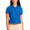 Port Authority Womens Silk Touch Polo Shirt Strong Blue