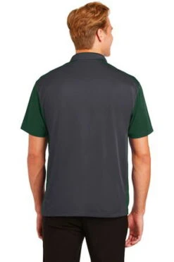 Sport-Tek Mens Colorblock Micropique Sport-Wick Polo Grey/Green -Bowling Shop 734d360a 362f 4bf2 ab7f 28cc1da3a508