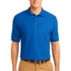 Port Authority Mens Silk Touch Polo Shirt Strong Blue