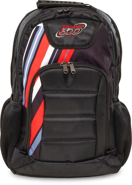 Columbia 300 Dye-Sub Backpack Black/Red 1 Columbia 300 Dye-Sub Backpack Black/Red