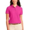Port Authority Womens Silk Touch Polo Shirt Tropical Pink