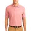 Port Authority Mens Silk Touch Polo Shirt Light Pink