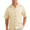 Port Authority Mens Easy Care Camp Shirt Ivory