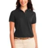 Port Authority Womens Silk Touch Polo Shirt Black