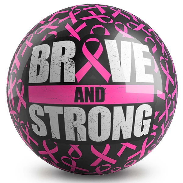 OnTheBallBowling Pink Ribbon Brave Ball 1 OnTheBallBowling Pink Ribbon Brave Ball