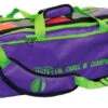 Vise 3 Ball Clear Top Roller/Tote Grape/Green