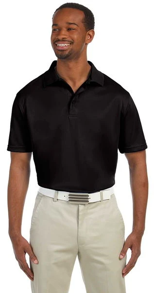 Harriton Mens 4 Oz Polytech Polo Black 1 Harriton Mens 4 Oz Polytech Polo Black