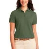 Port Authority Womens Silk Touch Polo Shirt Clover Green