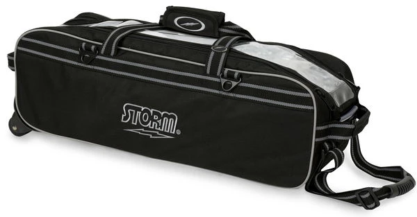 Storm 3 Ball Tournament Travel Roller/Tote Black 1 Storm 3 Ball Tournament Travel Roller/Tote Black