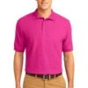 Port Authority Mens Silk Touch Polo Shirt Tropical Pink
