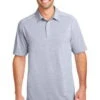Port Authority Mens Digi Heather Performance Polo Light Grey