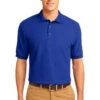 Port Authority Mens Silk Touch Polo Shirt Royal
