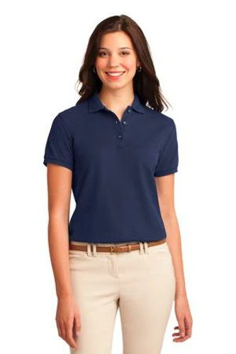 Port Authority Womens Silk Touch Polo Shirt Navy 1 Port Authority Womens Silk Touch Polo Shirt Navy