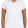 Harriton Womens 4 Oz Polytech Polo White