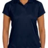 Harriton Womens 4 Oz Polytech Polo Navy